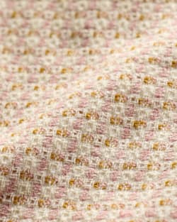 ALTERNATE VIEW OF WOMEN'S PLAID GAMBLER SHIRT IN ROSE TEXTURED CHECK image number 6