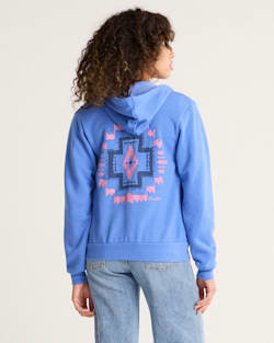 WOMEN'S HARDING GRAPHIC ZIP HOODIE IN BLUE HEATHER image number 1