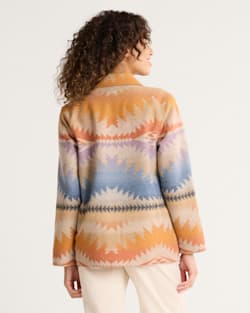 ALTERNATE VIEW OF WOMEN'S SUNSET PASS WOOL COAT IN ORANGE MULTI image number 2