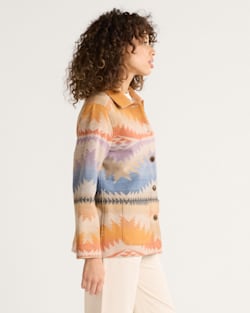 ALTERNATE VIEW OF WOMEN'S SUNSET PASS WOOL COAT IN ORANGE MULTI image number 3