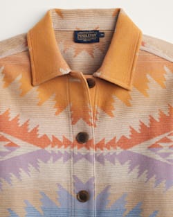 ALTERNATE VIEW OF WOMEN'S SUNSET PASS WOOL COAT IN ORANGE MULTI image number 5
