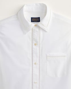 ALTERNATE VIEW OF WOMEN'S EVERLY POPLIN SHIRT IN WHITE image number 5