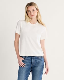 WOMEN'S DESCHUTES TEE IN WHITE image number 1