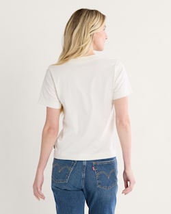 ALTERNATE VIEW OF WOMEN'S DESCHUTES TEE IN WHITE image number 2