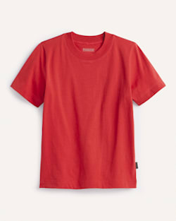 WOMEN'S SHORT-SLEEVE DESCHUTES TEE IN RED image number 1