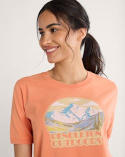 ALTERNATE VIEW OF WOMEN'S RETRO GRAPHIC TEE IN DUSTY ORANGE image number 4