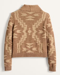 ALTERNATE VIEW OF WOMEN'S TEXTURED COTTON CARDIGAN IN NUTMEG image number 2