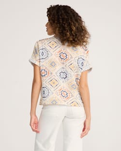 ALTERNATE VIEW OF WOMEN'S COTTON GAUZE SHIRT IN HARDING BANDANA PRINT image number 2