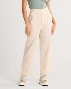WOMEN'S UTILITY COTTON/LINEN PANTS IN BONE image number 1