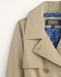 ALTERNATE VIEW OF WOMEN'S MARLENE CLASSIC SHORT TRENCH COAT IN LIGHT TAN image number 5