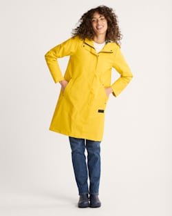 ALTERNATE VIEW OF WOMEN'S VICTORIA RAIN SLICKER IN YELLOW image number 4
