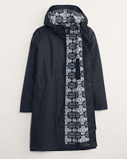 ALTERNATE VIEW OF WOMEN'S VICTORIA RAIN SLICKER IN BLACK image number 5