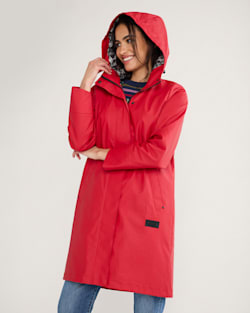 WOMEN'S VICTORIA RAIN SLICKER IN RED image number 1