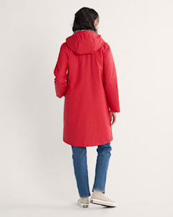 ALTERNATE VIEW OF WOMEN'S VICTORIA RAIN SLICKER IN RED image number 2