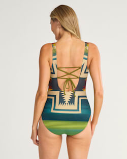 ALTERNATE VIEW OF HARDING WOMEN'S REVERSIBLE ONE-PIECE SWIMSUIT IN CENTURY HARDING/AVOCADO image number 5