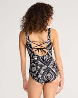 ALTERNATE VIEW OF OXBOW WOMEN'S REVERSIBLE ONE-PIECE SWIMSUIT IN OXBOW/BLACK image number 5