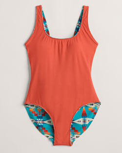 ALTERNATE VIEW OF TUCSON WOMEN'S REVERSIBLE ONE-PIECE SWIMSUIT IN TUCSON/FIRE WHIRL image number 3