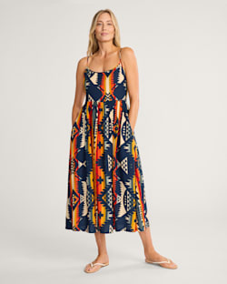 NEHALEM STRAPPY MAXI DRESS IN NAVY image number 1