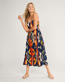ALTERNATE VIEW OF NEHALEM STRAPPY MAXI DRESS IN NAVY image number 4