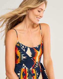 ALTERNATE VIEW OF NEHALEM STRAPPY MAXI DRESS IN NAVY image number 5