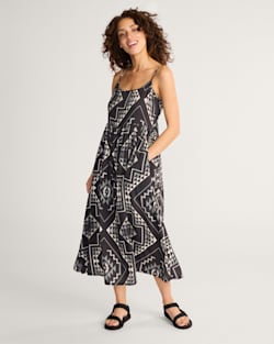OXBOW STRAPPY MAXI DRESS IN BLACK/WHITE image number 1