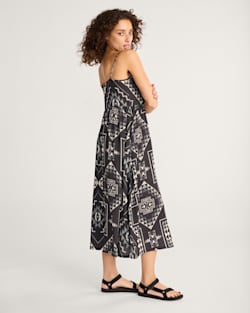 ALTERNATE VIEW OF OXBOW STRAPPY MAXI DRESS IN BLACK/WHITE image number 3