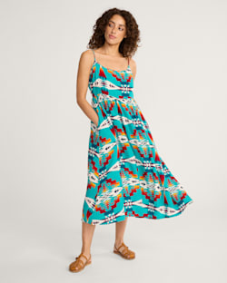 TUCSON STRAPPY MAXI DRESS IN TURQUOISE image number 1