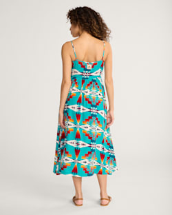 ALTERNATE VIEW OF TUCSON STRAPPY MAXI DRESS IN TURQUOISE image number 2