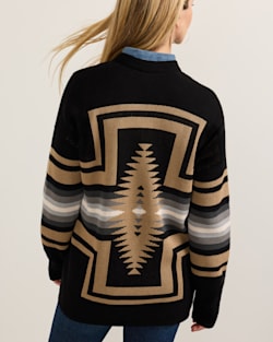WOMEN'S SIERRA SPRINGS COTTON CARDIGAN IN BLACK MIX image number 1