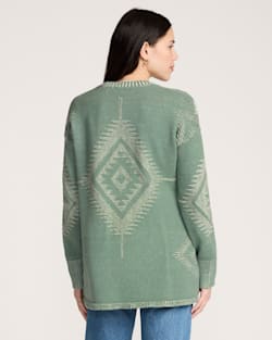ALTERNATE VIEW OF WOMEN'S TEXTURED SIERRA SPRINGS CARDIGAN IN SAGE image number 2