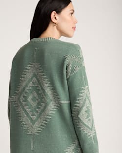 ALTERNATE VIEW OF WOMEN'S TEXTURED SIERRA SPRINGS CARDIGAN IN SAGE image number 5