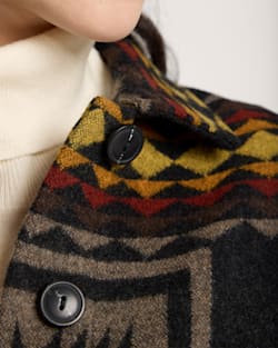 ALTERNATE VIEW OF HARDING WOOL WILLA JACKET IN BLACK/TAUPE image number 4