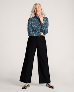 ALTERNATE VIEW OF WILD HORSES ZOE BLOUSE IN TEAL image number 6