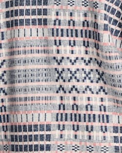 ALTERNATE VIEW OF TEXTURED WOOL SHIRT JACKET IN NAVY/PINK image number 5