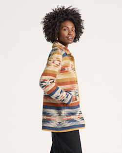 ALTERNATE VIEW OF WYETH FALLS REVERSIBLE WOOL COAT IN TAN MULTI image number 3