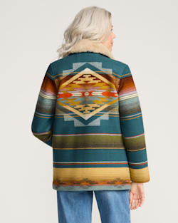 ALTERNATE VIEW OF WOMEN'S TUMALO BROWNSVILLE COAT IN TEAL image number 2