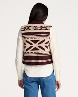 Shop Women's Graphic Shetland Zip Vest in Sweaters & Knits