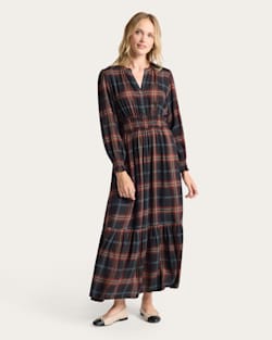WOMEN'S PLAID ZOE DRESS IN BLACK MULTI image number 1