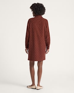 ALTERNATE VIEW OF WOMEN'S PARKER CORDUROY DRESS IN BURGUNDY FOULARD image number 2
