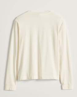 ALTERNATE VIEW OF WOMEN'S LONG-SLEEVE DESCHUTES TEE IN WHITE image number 2