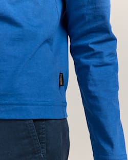 ALTERNATE VIEW OF WOMEN'S LONG-SLEEVE DESCHUTES TEE IN COBALT BLUE image number 4