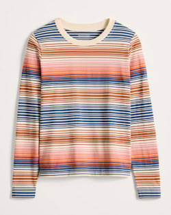 WOMEN'S LONG-SLEEVE STRIPE DESCHUTES TEE IN MULTI STRIPE image number 1