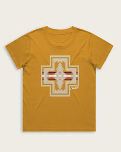 WOMEN'S HARDING GRAPHIC TEE IN GOLD image number 1