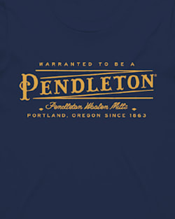 ALTERNATE VIEW OF WOMEN'S PENDLETON LOGO GRAPHIC TEE IN NAVY image number 2