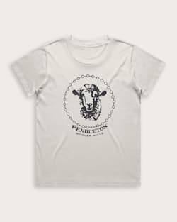 WOMEN'S SHEEP GRAPHIC TEE IN BONE image number 1
