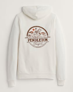 ALTERNATE VIEW OF COWGIRL GRAPHIC ZIP HOODIE IN VINTAGE WHITE image number 1