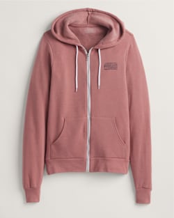 HARDING GRAPHIC ZIP HOODIE IN HEATHER MAUVE image number 2