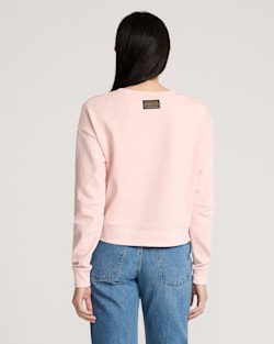 ALTERNATE VIEW OF WESTERN GRAPHIC FRENCH TERRY PULLOVER IN SOFT ROSE image number 2