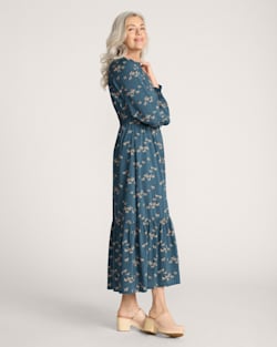 ALTERNATE VIEW OF WILD HORSES ZOE DRESS IN TEAL image number 3