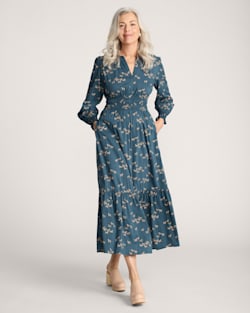 ALTERNATE VIEW OF WILD HORSES ZOE DRESS IN TEAL image number 5